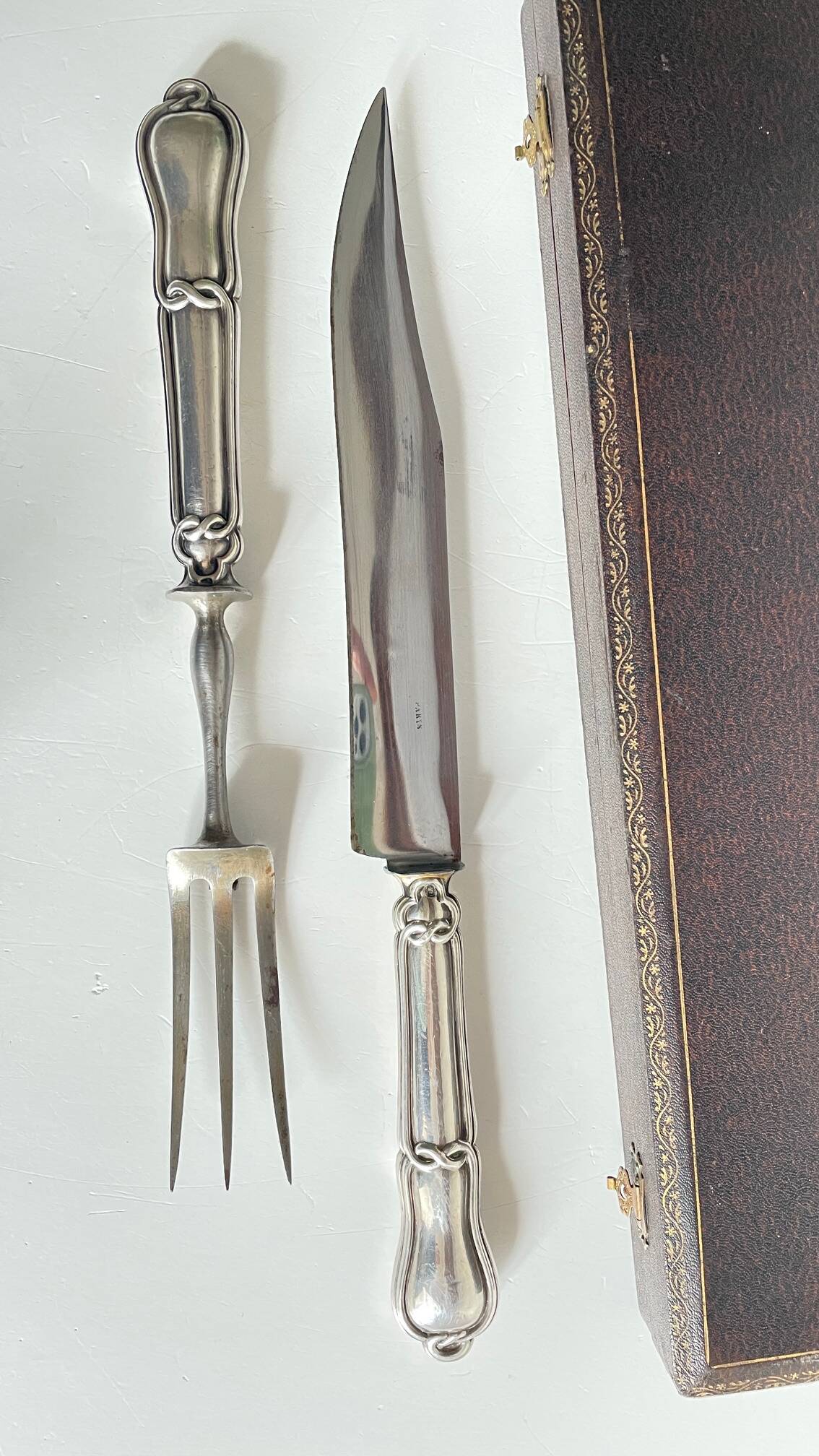 Silver and Silver-Plated Meat Cutlery PARIS