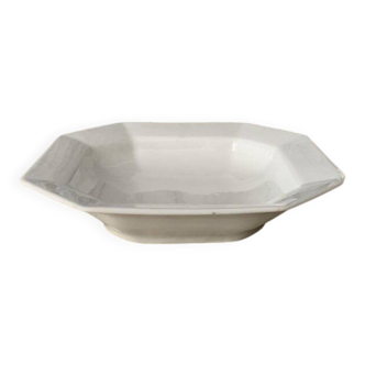 White porcelain bowl by Haas & Czjzek, octagonal rim, 1960s