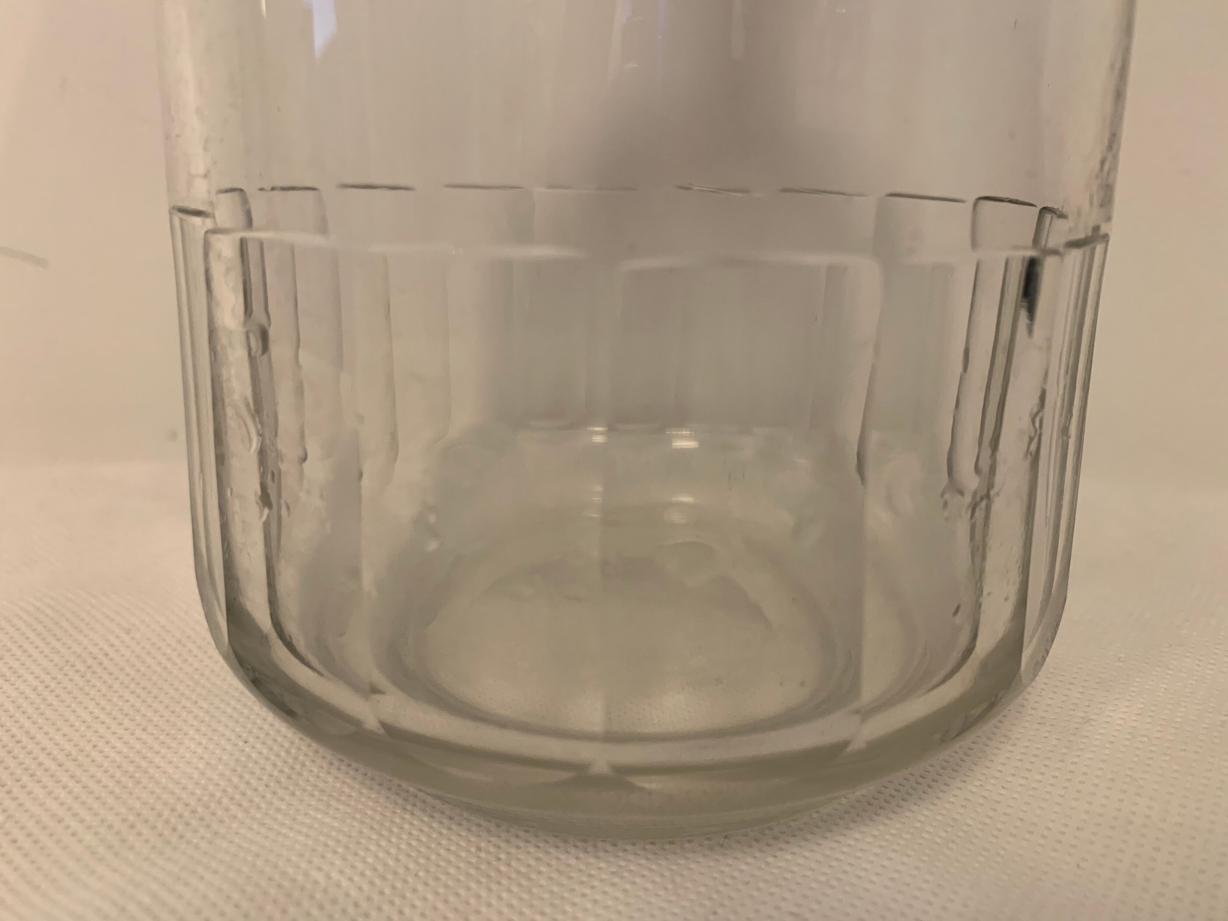 Set of 4 glasses and 1 carafe model Mirabeau early twentieth century