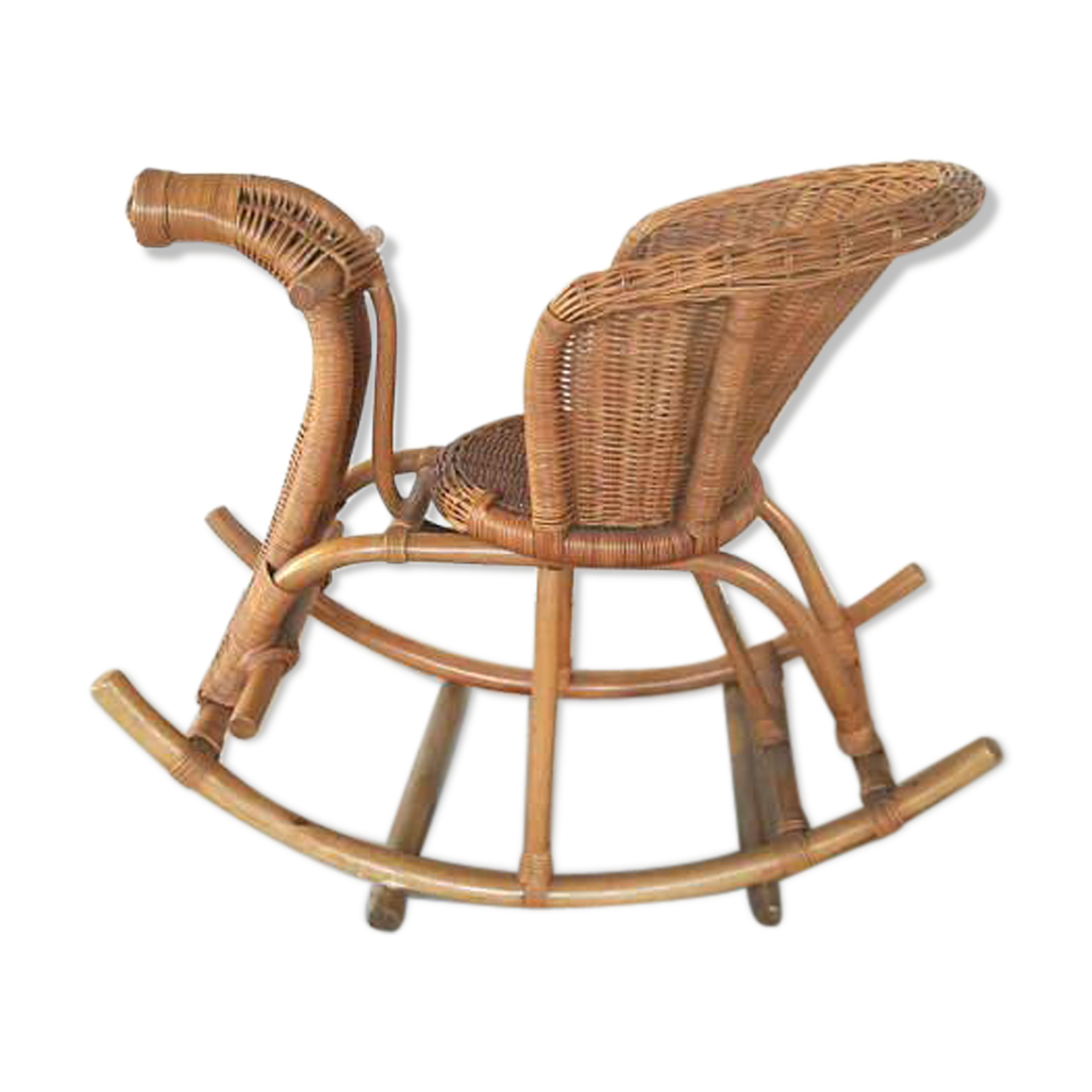 Horse rocking rattan