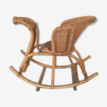 Horse rocking rattan