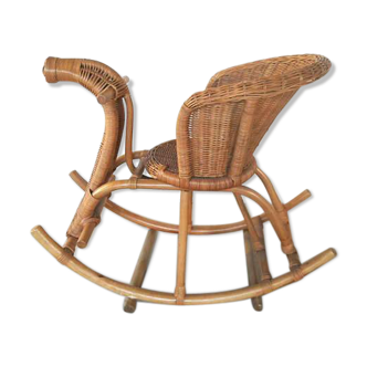 Horse rocking rattan