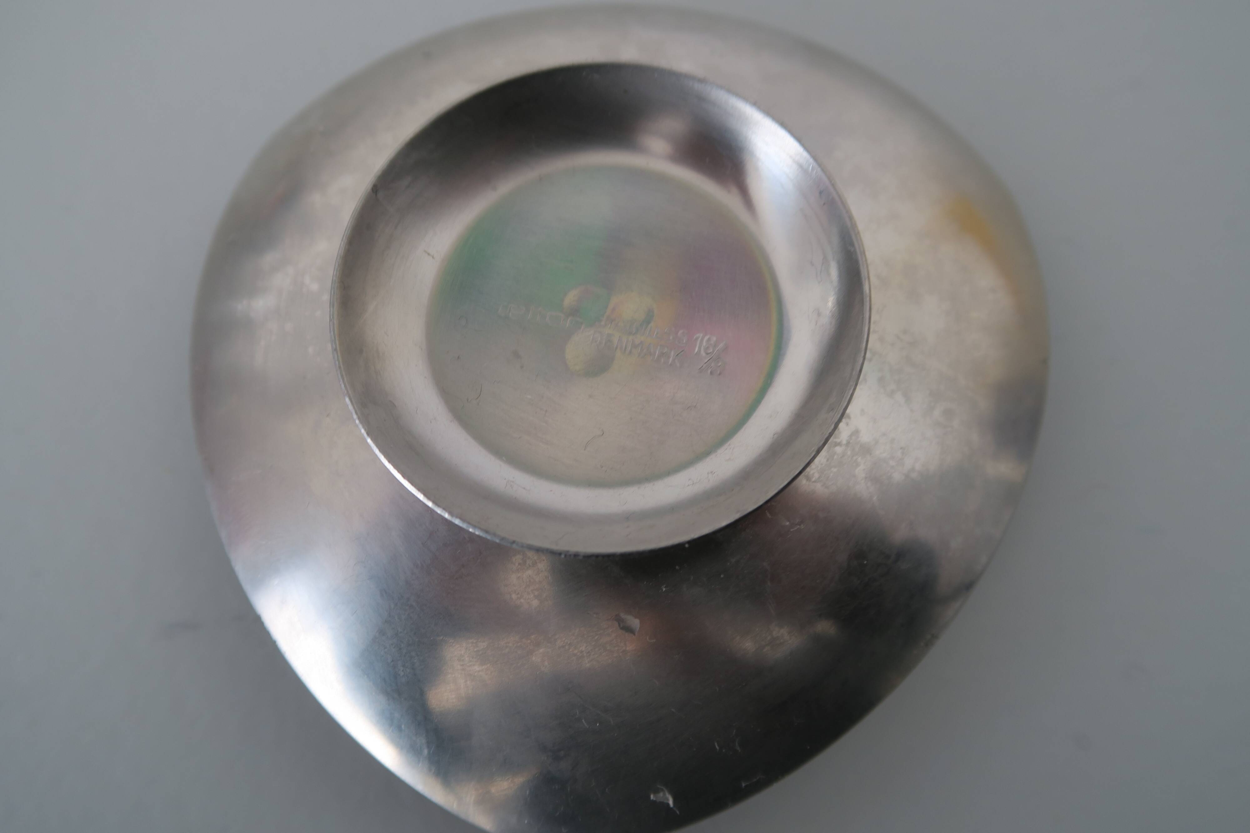 Vintage Celton Denmark Scandinavian Stainless Steel Candle Holder