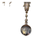 Lustre, crystal and silver-plated metal, Swedish neoclassicism