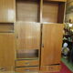 Meuble modulable de bureau ou de salon plaqué chêne des années 1960