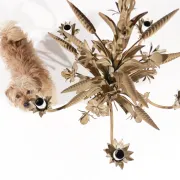 Sheaf of wheat chandelier beige Hans Kögl – Maison Charles style