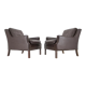 1970s pair of leather armchairs,denmark