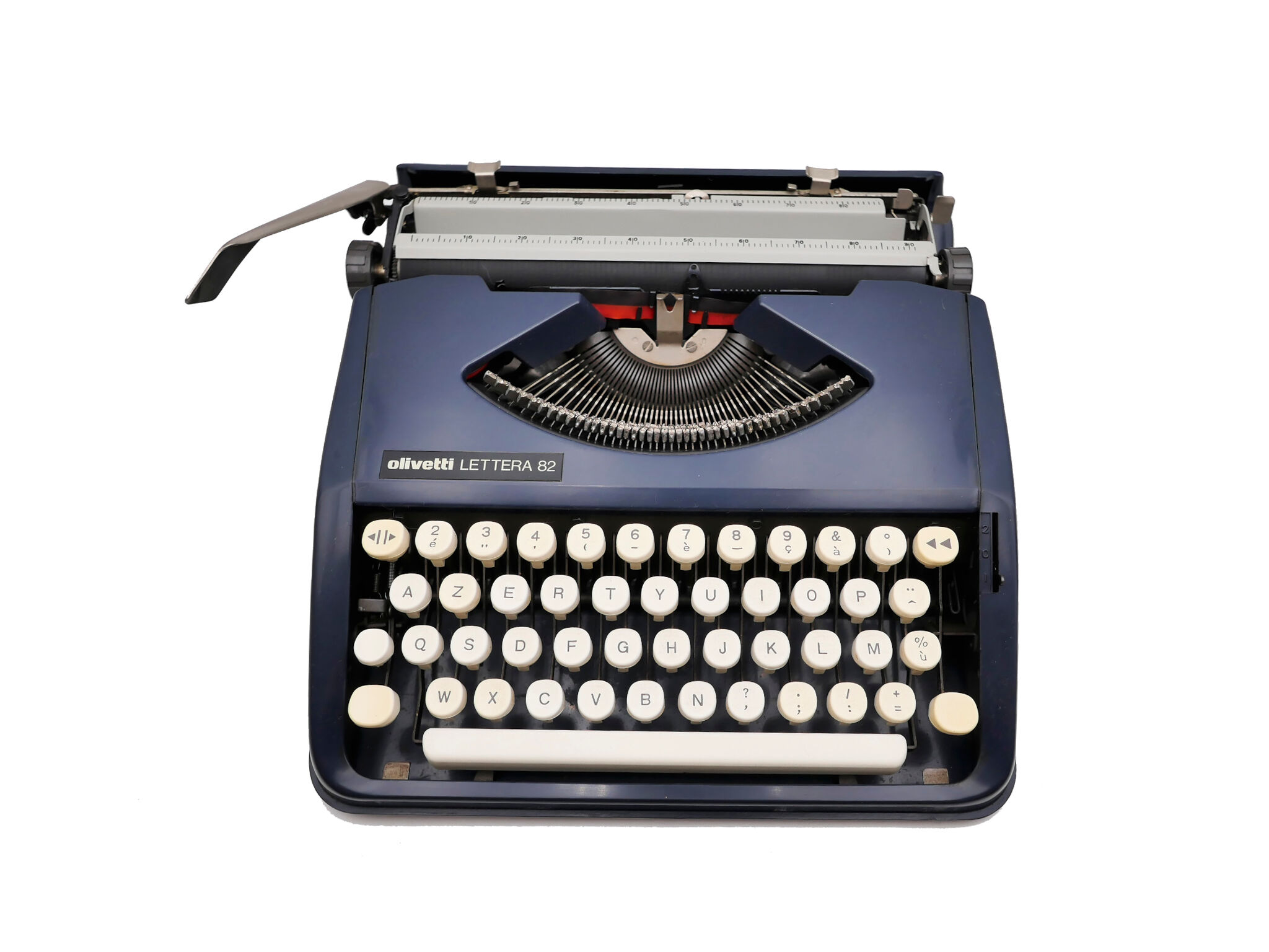 Typewriter Olivetti Lettera 82 Blue revised ribbon new