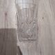 Vintage crystal vase with diamond cut points.