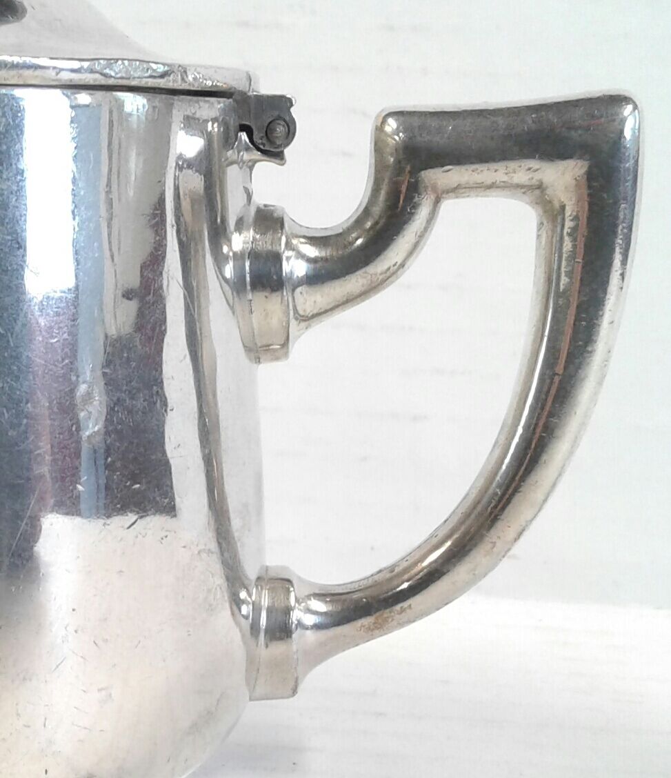 Vintage silver metala hotel teapot Diana Milano