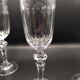 4 flûtes en cristal taillé