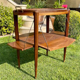 Art Deco walnut tea table