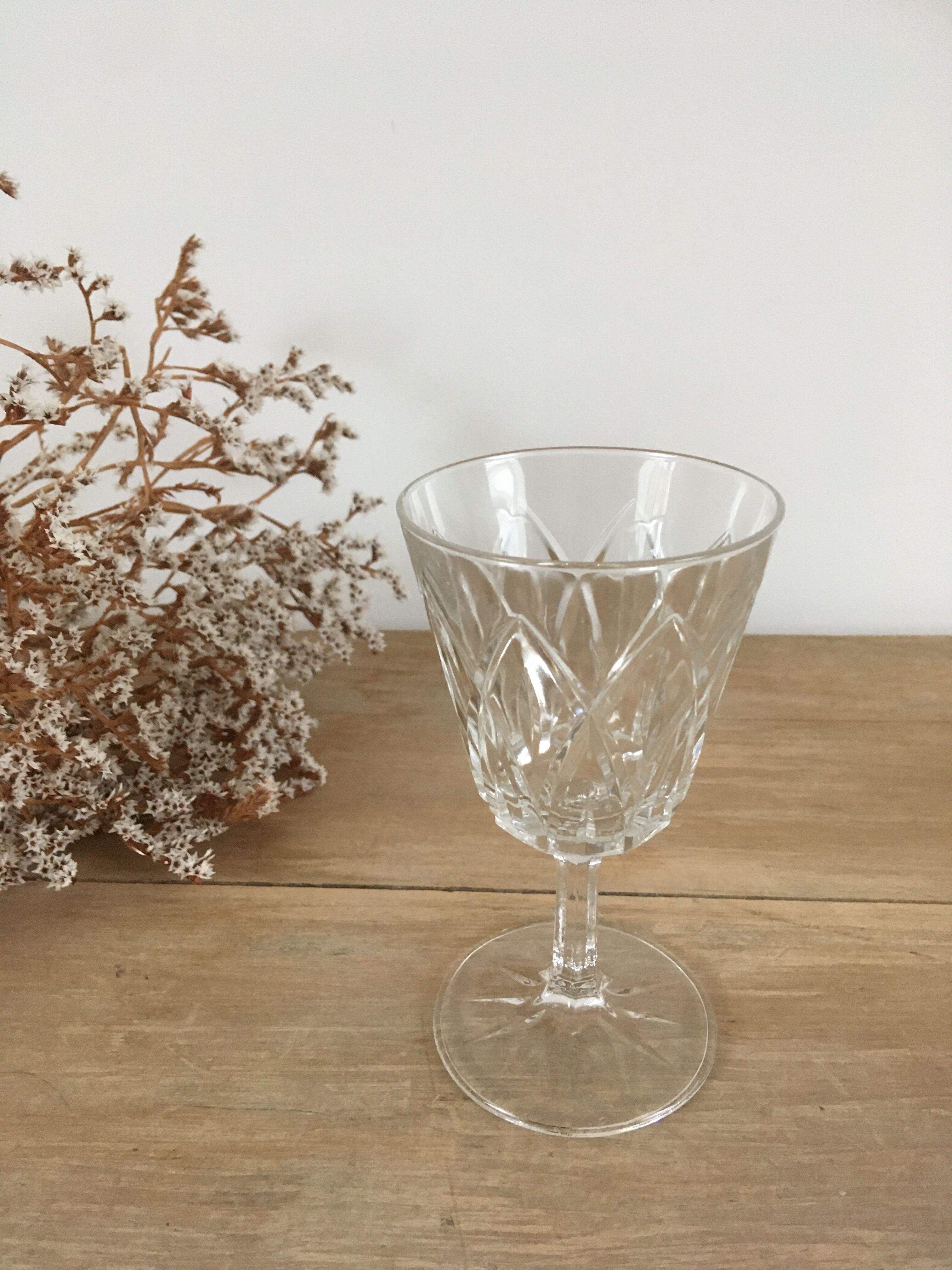 Verres à pied Cristal d'Arques modèle "Valençay"