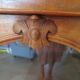 Curved showcase library carved wood 2 doors mahogany English style