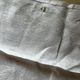 Set of six antique damask napkins with embroidered monogram.