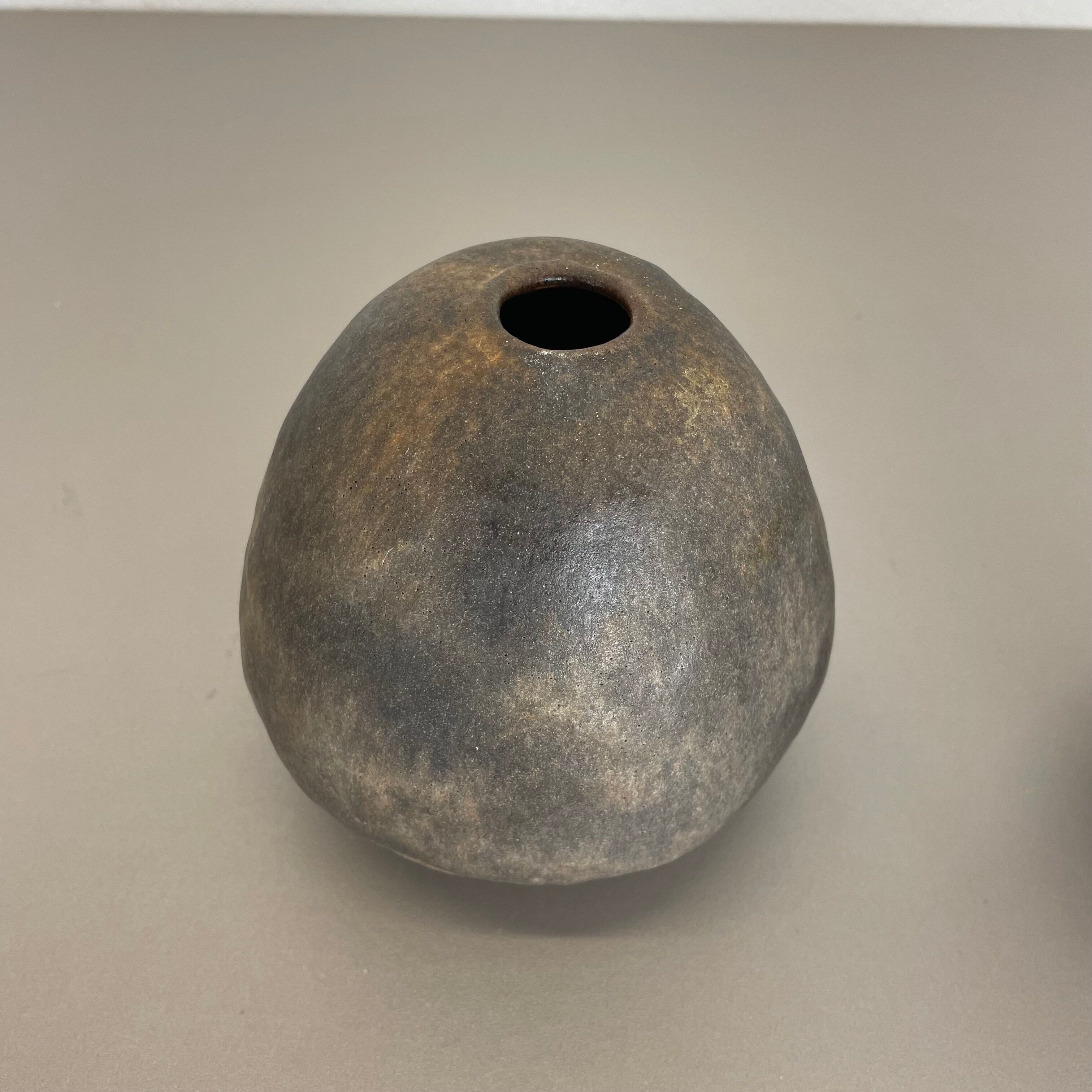 Set of 2 West German Ceramic Studio Vase Object by Helmut Schäffenacker, 1960s