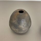 Set of 2 West German Ceramic Studio Vase Object by Helmut Schäffenacker, 1960s