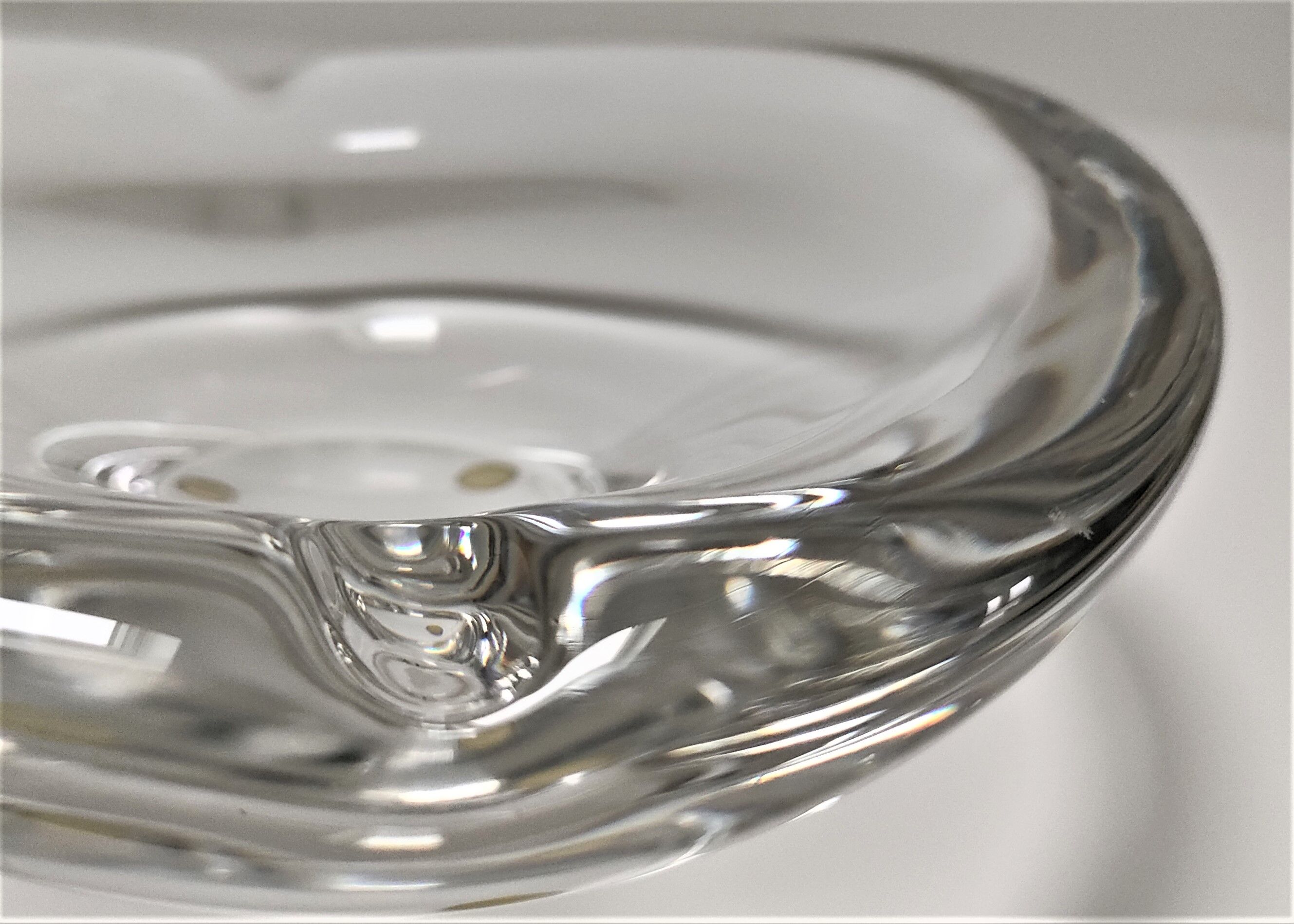 Design art glass ashtray by Kosta
