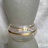 Granulated glass vase