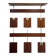 Vintage teak wall coat rack