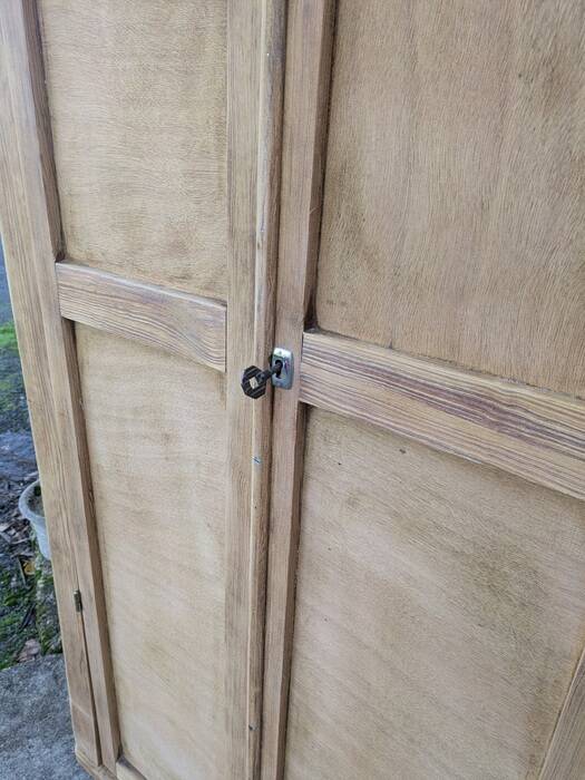 Parisian wardrobe in natural wood