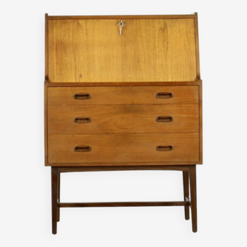 Midcentury Danish Teak Bureau / Cabinet / Desk By Bornholm Mobler. Vintage Modern / Retro Style.