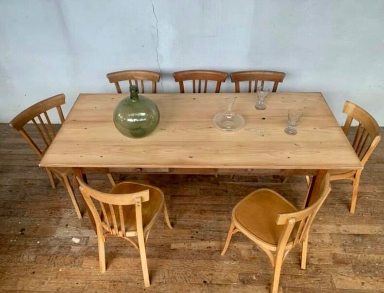 Farm table in wood