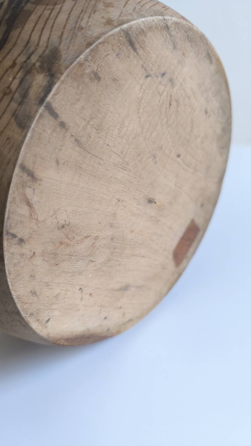 Olive wood salad bowl from the 50s