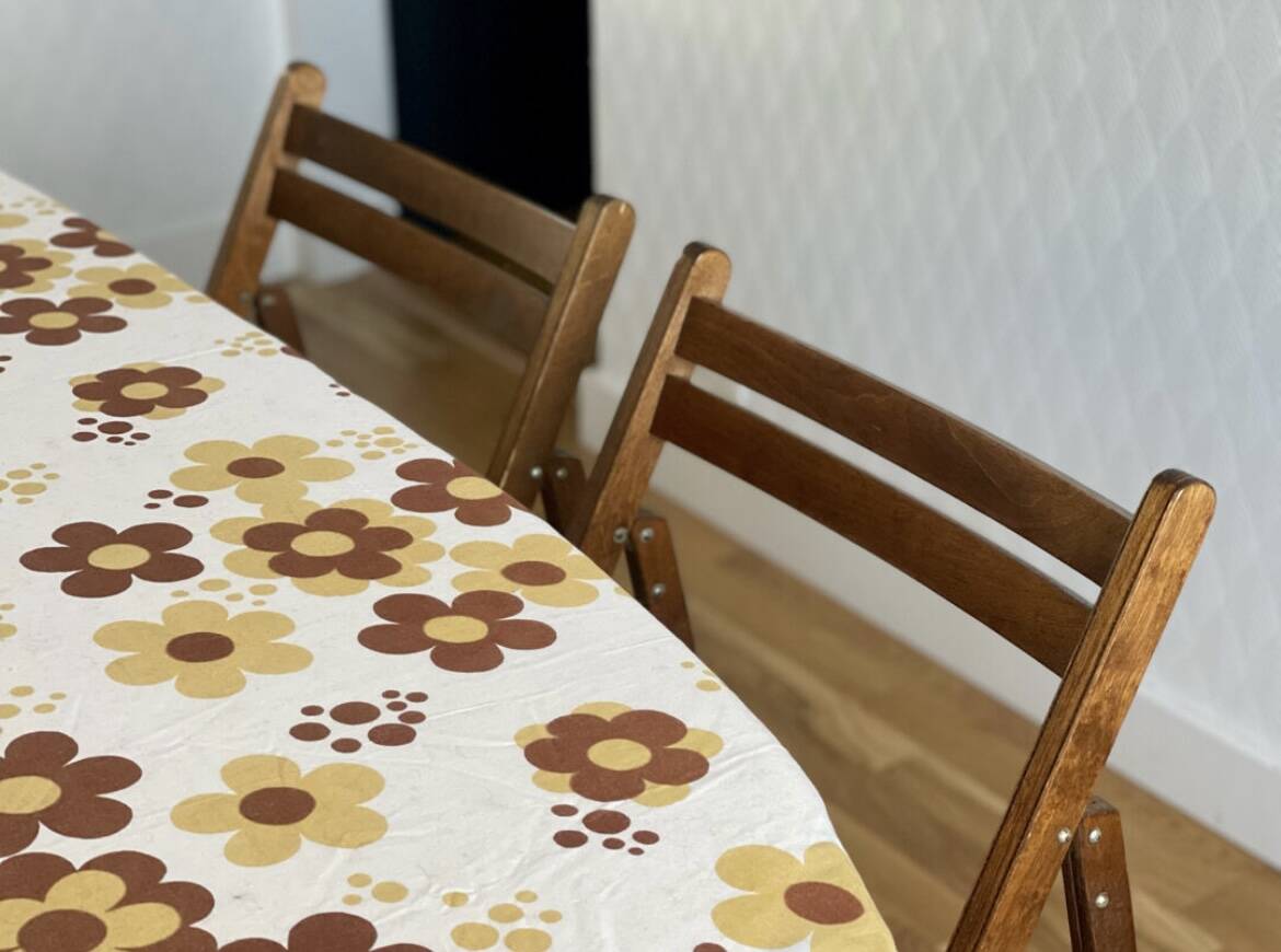 4 folding chairs from the 1960s