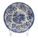 Assiette plate Ironstone bleu