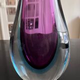 Sommerso vase in Murano glass