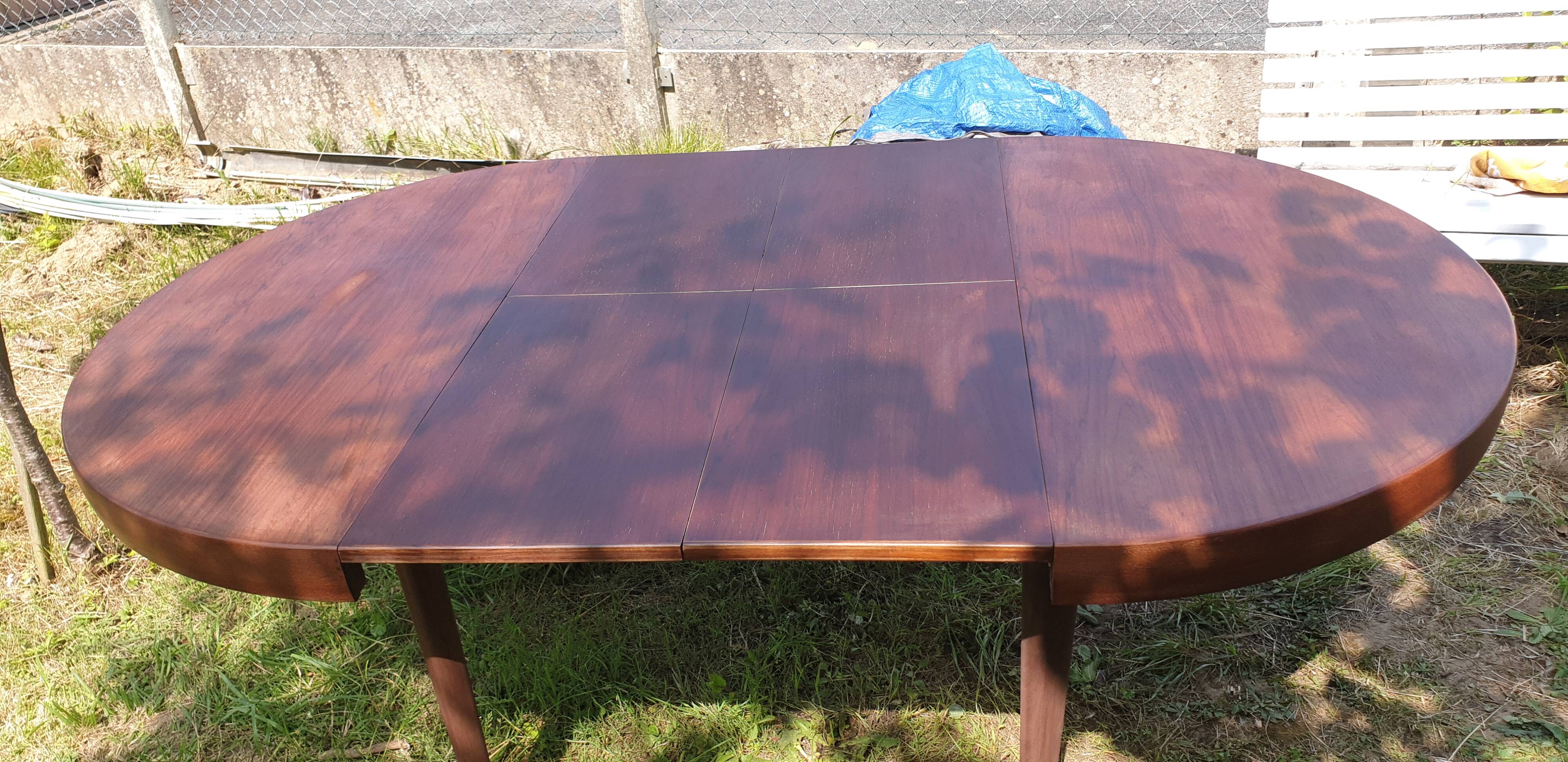 Vintage Danish Rosewood Extendable Dining Table