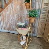 Rattan floor lamp