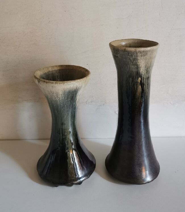 Pair of vases from the Borne circa 1980