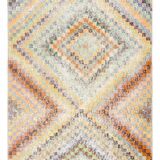 2x5 Turkish Multicolor Vintage Kitchen Runner Rug, 71x154Cm