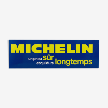 Double plaque tôle peinte Michelin Ets Chagnon