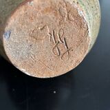 Stoneware pitcher signed JG