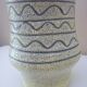 Vase céramique scarifié simpliste signé Jean Austruy, années 60/70, Vallauris