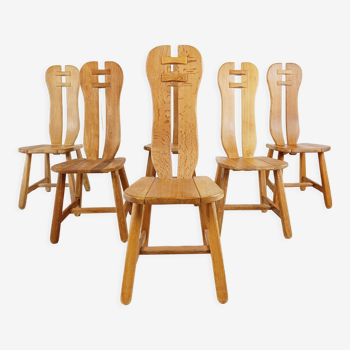 Chaises de salle à manger vintage par Depuydt, Belgique, années 1960