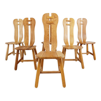 Vintage dining chairs by Depuydt, Belgium, 1960s