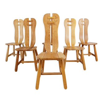 Chaises de salle à manger vintage par Depuydt, Belgique, années 1960