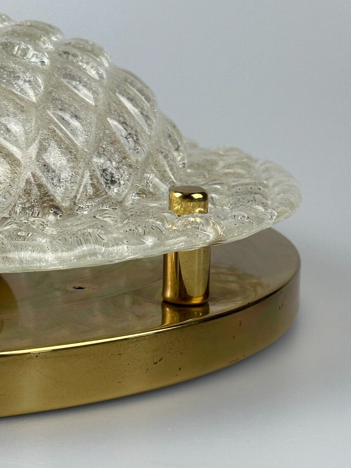 60s 70s Plafoniere ceiling lamp by Fischer Leuchten Germany Space Age