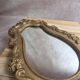 Antique gilded stucco mirror – Louis XV rococo style – 42 cm