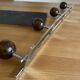 Wooden ball wall coat rack