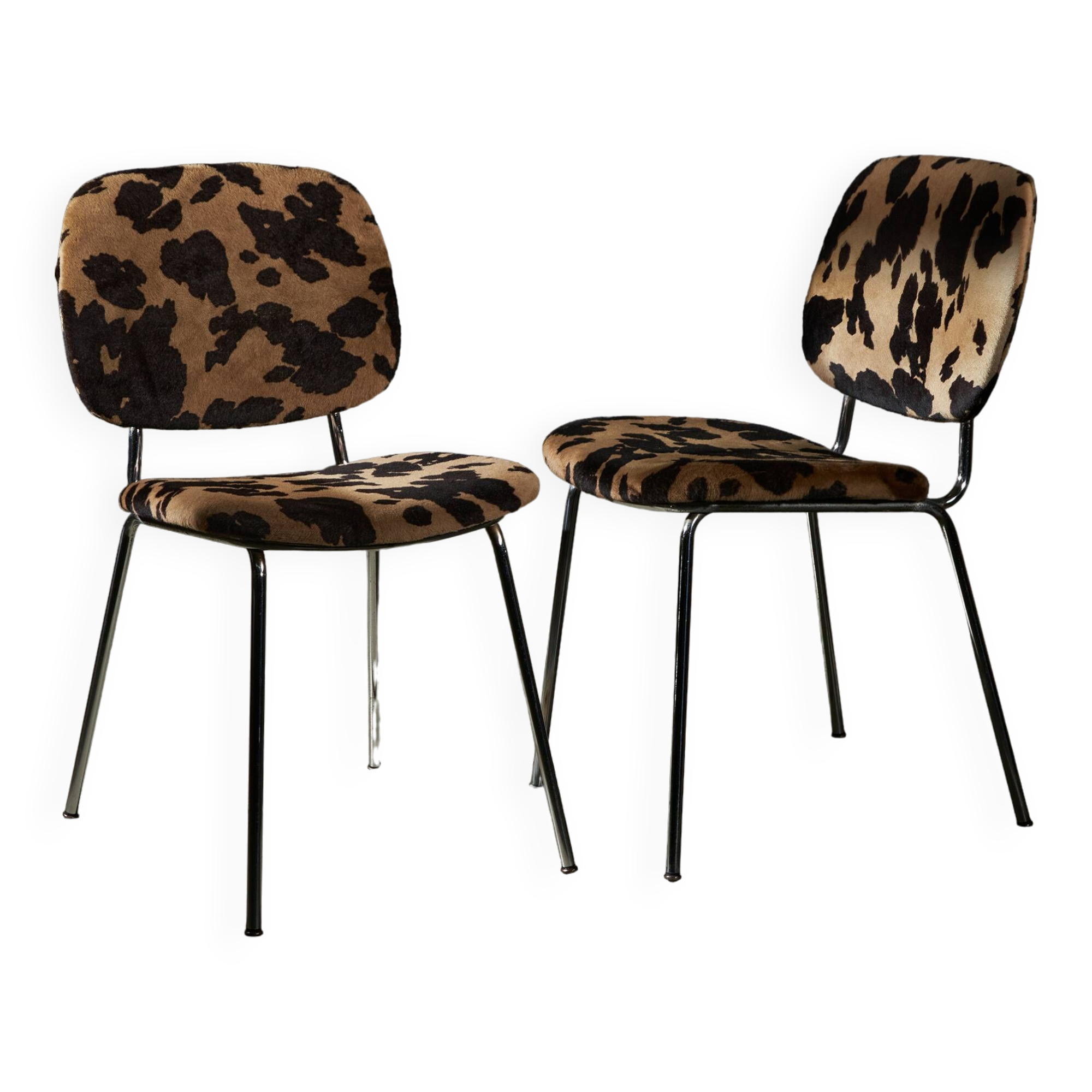 Printed Faux Fur Chair