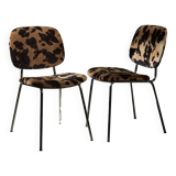Printed Faux Fur Chair