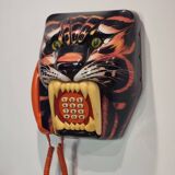 Téléphone tigre sérigraphié modèle unique