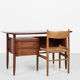 Midcentury Danish desk in teak 1960s - with 2 drawers