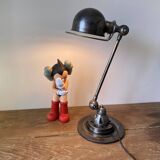 Jieldé lamp 1 arm 40cm industrial graphite Jean Louis Domecq 1950