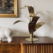 Palm tree brass floor/table lamp, Bottega Gadda Italy, 1960